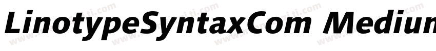 LinotypeSyntaxCom Medium字体转换